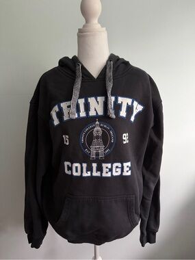 Trinity College Black Hooded Sweatshirt